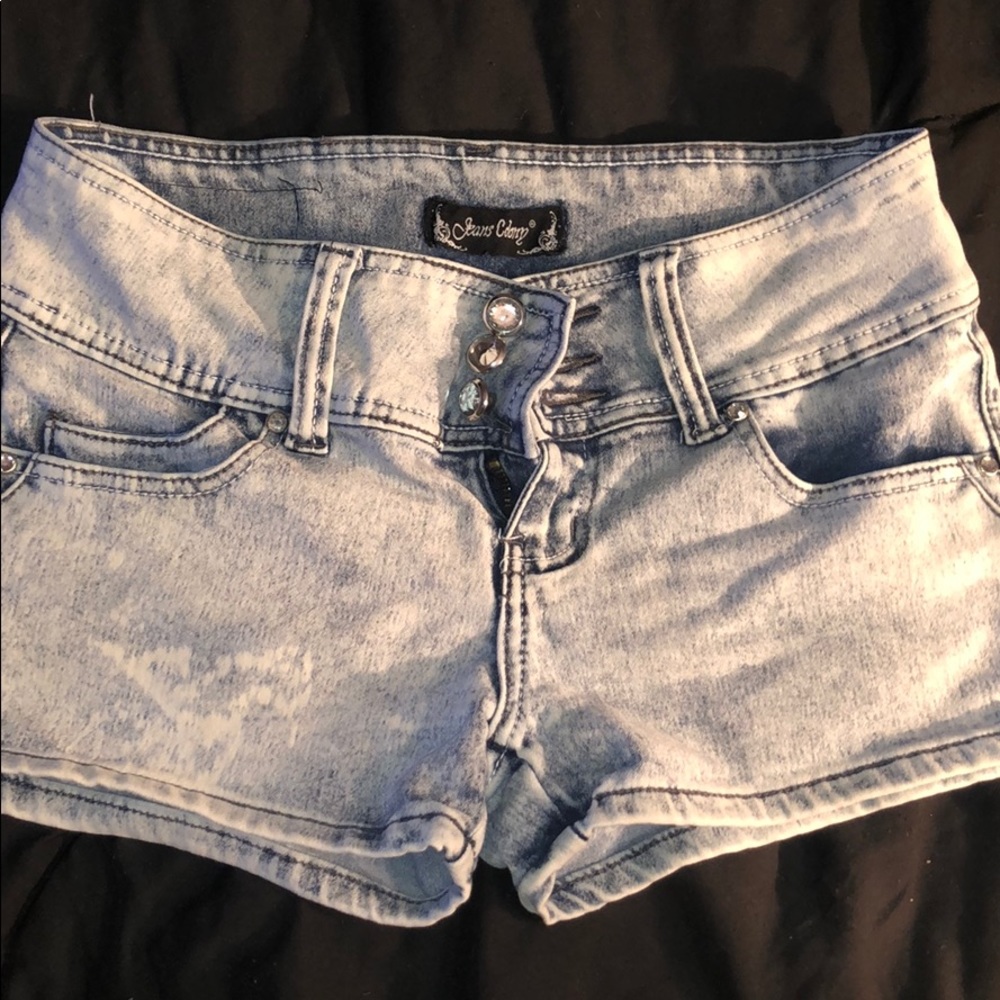 Jeweled Jean shorts
